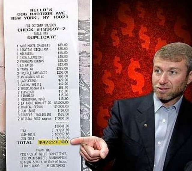 Lunch For Russian Billionaire Roman Abramovich 47221