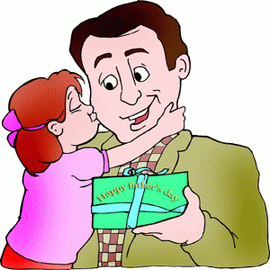 father kiss